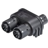 Wieland 46.030.1253.1 Ronde connector verdeler Totaal aantal polen: 2 + PE Serie (ronde connectors): RST® MINI 1 stuk(s)