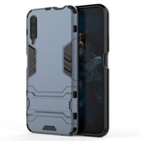 Voor Huawei Honor 9X/Honor 9X Pro schokbestendige PC + TPU beschermhoes met onzichtbare houder (marineblauw)