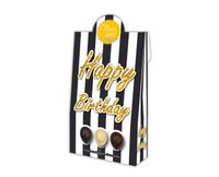 Cadeau doos black & white happy birthday