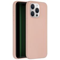 Accezz Liquid Silicone Backcover iPhone 15 Pro Max Telefoonhoesje Roze