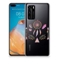 Huawei P40 Telefoonhoesje met Naam Boho Dreamcatcher