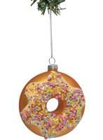 Nordic Light Kerstbal Donut Roze Confetti 10 cm - thumbnail