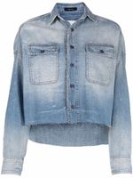 R13 veste en jean à bords francs - Bleu
