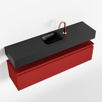 Toiletmeubel Mondiaz Andor | 120 cm | Meubelkleur Fire | Lex vrijhangend wastafel Urban Midden | 1 kraangat Toiletmeubel Mondiaz Andor | 120 cm | Meubelkleur Fire | Lex vrijhangend wastafel Urban Midden | 1 kraangat