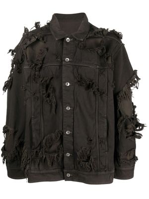 Rick Owens DRKSHDW veste à design superposé - Marron