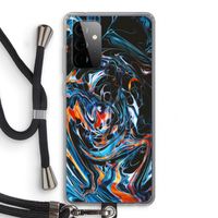 Black Unicorn: Samsung Galaxy A72 5G Transparant Hoesje met koord