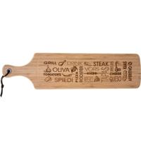 Secret de Gourmet Serveerplank - bamboe hout - tapas - 59 x 15 cm - hapjes plank