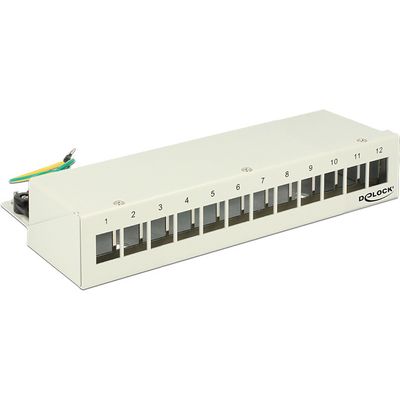Keystone Desktop Patch Panel 12 Port Patchpaneel