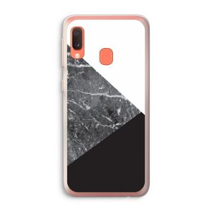 Combinatie marmer: Samsung Galaxy A20e Transparant Hoesje