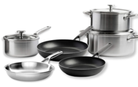 KitchenAid Pannenset Multi-Ply Stainless Steel + KitchenAid Koekenpannenset Classic Forged - ø 24 en 28 cm - 4 Delig