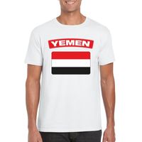 T-shirt met Irakese vlag wit heren - thumbnail