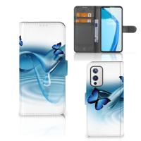 OnePlus 9 | Telefoonhoesje | Met pasjeshouder | Vlinders