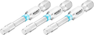 HAZET Bit 2204NSLG-4/3 · 1/4 inch (6,3 mm) zeskant massief · Binnen-zeskant-profiel · 3-delig · SW 4 mm