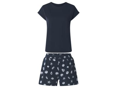 esmara Korte dames pyjama (Marineblauw, XL (48/50))