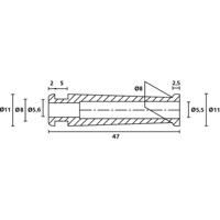 HellermannTyton HV2206 PVC-FR BK 500 Knikbeschermingstule Klem-Ø (max.): 5.6 mm PVC Zwart 1 stuk(s)