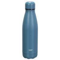 Travel drinkfles voor warme en koude dranken - blauw - roestvrij staal - met schroefdop - 500 ml Travel drinkfles voor warme en koude dranken - blauw - roestvrij staal - met schroefdop - 500 ml