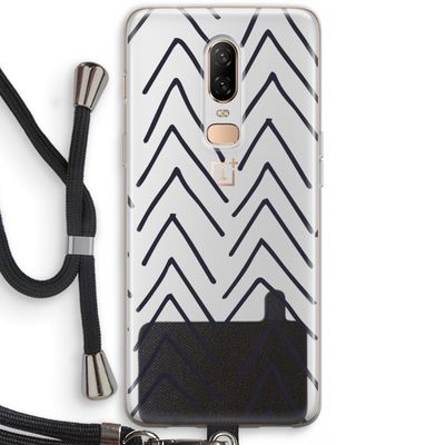 Marrakech Arrows: OnePlus 6 Transparant Hoesje met koord