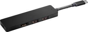 HP Elite USB-C Hub Bedraad USB 3.2 Gen 1 (3.1 Gen 1) Type-C Zwart