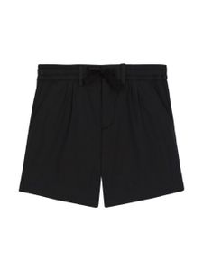 Dolce & Gabbana Kids short en popeline à logo - Noir