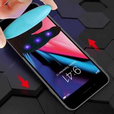Voor iPhone 7 & 8 UV vloeistof gebogen volledige lijm volledig scherm gehard glas film