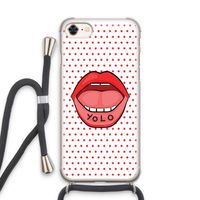 Yolo Denise: iPhone 8 Transparant Hoesje met koord