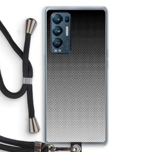 Musketon Halftone: Oppo Find X3 Neo Transparant Hoesje met koord