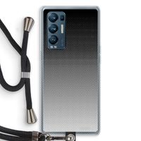 Musketon Halftone: Oppo Find X3 Neo Transparant Hoesje met koord
