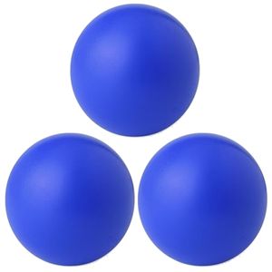 3x stuks blauwe anti stressballen van 6 cm