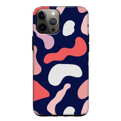 Memphis Shapes Pink: iPhone 12 Tough Case