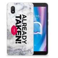 Alcatel 1B (2020) | Siliconen hoesje | met naam Already Taken White