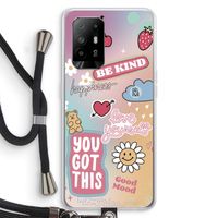 Positivity: Oppo A95 5G Transparant Hoesje met koord
