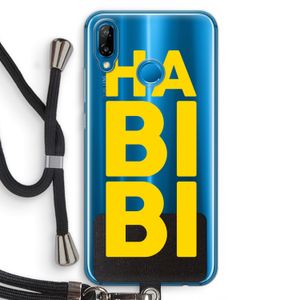 Habibi Majorelle : Huawei P20 Lite Transparant Hoesje met koord