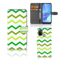 OPPO A53 | OPPO A53s Telefoon Hoesje Zigzag Groen