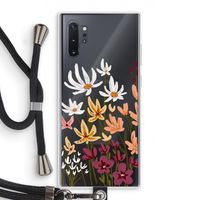 Painted wildflowers: Samsung Galaxy Note 10 Plus Transparant Hoesje met koord