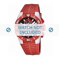 Horlogeband Lotus 15778-2 Rubber Rood 26mm - thumbnail