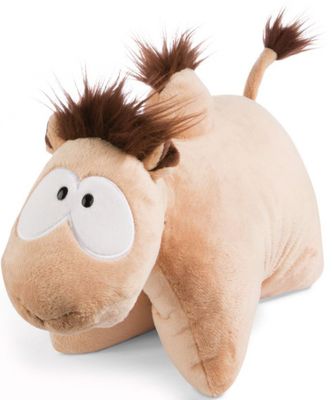 Nici knuffelkussen Kemal junior 40 x 30 cm pluche bruin