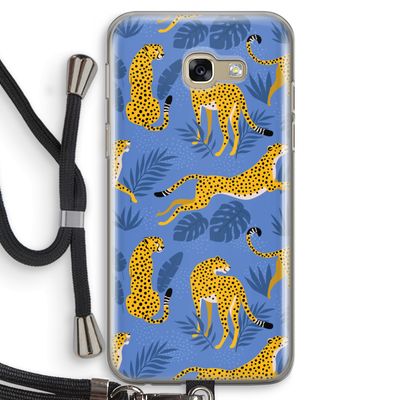Luipaard: Samsung Galaxy A5 (2017) Transparant Hoesje met koord