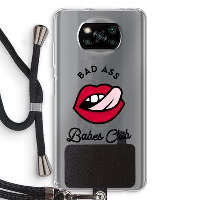 Badass Babes Club: Xiaomi Poco X3 Pro Transparant Hoesje met koord