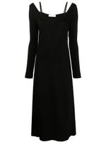 Proenza Schouler White Label robe mi-longue en jersey - Noir