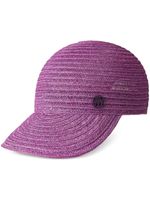 Maison Michel Tiger straw cap - Violet