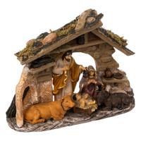Feeric Christmas Compleet kerststalletje - met beeldjes - L22 x B7,5 x H30 cm - polyresin Feeric Christmas Compleet kerststalletje - met beeldjes - L22 x B7,5 x H30 cm - polyresin