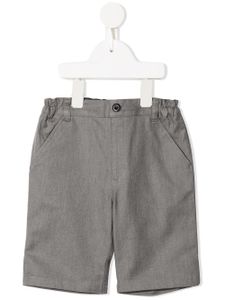 Familiar pantalon droit à taille élastiquée - Gris