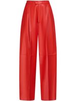 Marni pantalon de tailleur en cuir - Rouge - thumbnail