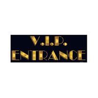 Deurbord VIP entree - karton - 20 x 55 cm - Feestartikelen   - - thumbnail