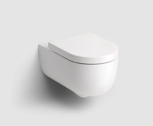 Clou Hammock randloos toilet keramiek 56cm met softclose zitting wit mat