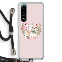 GRL PWR Flower: Sony Xperia 5 III Transparant Hoesje met koord