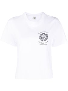 Sporty & Rich t-shirt à logo imprimé - Blanc