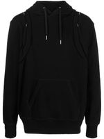 Alexander McQueen hoodie en coton à manches longues - Noir - thumbnail