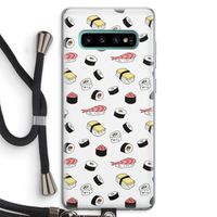 Sushi time: Samsung Galaxy S10 Plus Transparant Hoesje met koord