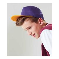 Beechfield baseball cap Retro Colours - voor kinderen - klemsluiting - 100% katoen